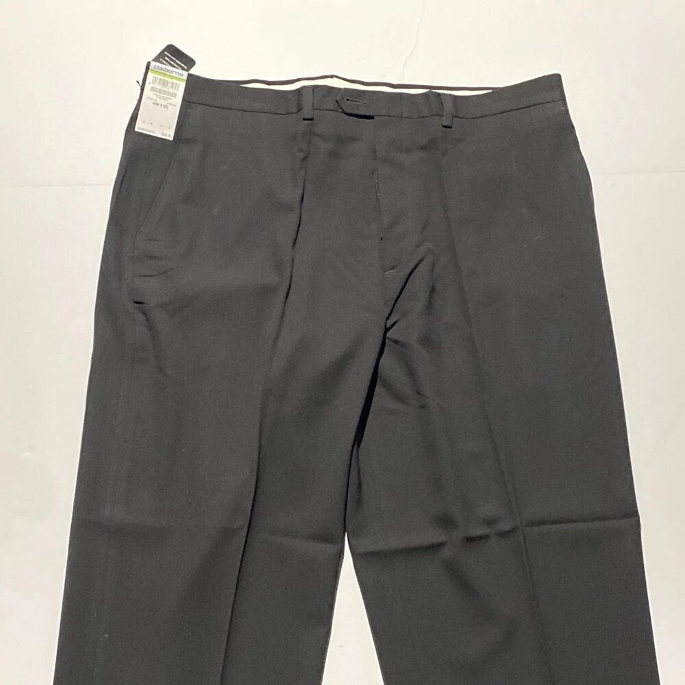 Claiborne Dress pants 42 x 32 Plain front charcoal gray NWT